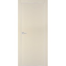 PX-1 PET бежевый матовый, 600*2000 врезка под петли AGB и замок  Al-кр. с 4-х ст