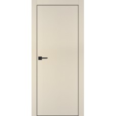 PX-1 PET бежевый матовый, 600*2000 врезка под петли AGB и замок  черн.кр. с 4-х ст