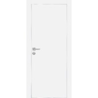 PX-1 PET белый матовый, 400*2000 врезка под петли AGB и замок  Al-кр. с 4-х ст
