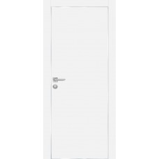 PX-1 PET белый матовый, 400*2000 врезка под петли AGB и замок  Al-кр. с 4-х ст