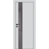 PX-10 PET агат матовый, 550*1900 серый лакоб. врезка под петли AGB и замок , черная кр. с 4-х ст.