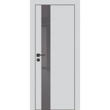 PX-10 PET агат матовый, 600*2000 серый лакоб. врезка под петли AGB и замок , черная кр. с 4-х ст.
