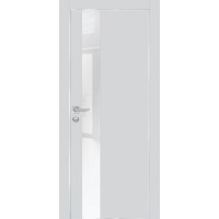 PX-10 PET агат матовый, 900*2000 белоснежный лакоб. врезка под петли AGB и замок , Al-кр. с 4-х ст.