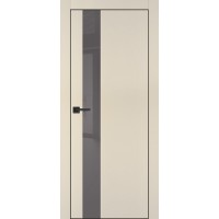 PX-10 PET бежевый матовый, 800*2000 серый лакоб. врезка под петли AGB и замок , черная кр. с 4-х ст