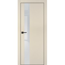 PX-10 PET бежевый матовый, 900*2000 лунный лакоб. врезка под петли AGB и замок , черная кр. с 4-х с