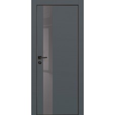 PX-10 PET графит матовый, 550*1900 серый лакоб. врезка под петли AGB и замок , черная кр. с 4-х ст.