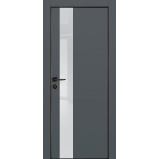 PX-10 PET графит матовый, 600*1900 лунный лакоб. врезка под петли AGB и замок , черная кр. с 4-х ст