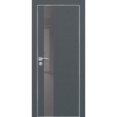 PX-10 PET графит матовый, 700*2000 серый лакоб. врезка под петли AGB и замок , Al-кр. с 4-х ст.
