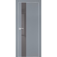 PX-10 PET серый матовый, 600*1900 серый лакоб. врезка под петли AGB и замок , Al-кр. с 4-х ст.