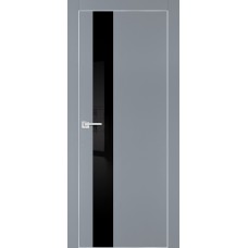 PX-10 PET серый матовый, 600*1900 черный лакоб. врезка под петли AGB и замок , Al-кр. с 4-х ст.