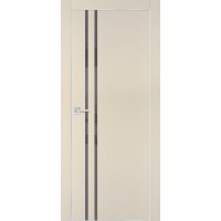 PX-11 PET бежевый матовый, 800*2000 серый лакоб. врезка под петли AGB и замок , Al-кр. с 4-х ст.