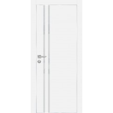 PX-11 PET белый матовый, 600*1900 лунный лакоб. врезка под петли AGB и замок , Al-кр. с 4-х ст.