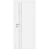 PX-11 PET белый матовый, 700*2000 лунный лакоб. врезка под петли AGB и замок , Al-кр. с 4-х ст.