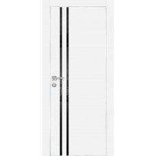 PX-11 PET белый матовый, 800*2000 черный лакоб. врезка под петли AGB и замок , Al-кр. с 4-х ст.