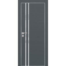 PX-11 PET графит матовый, 550*1900 лунный лакоб. врезка под петли AGB и замок , Al-кр. с 4-х ст.