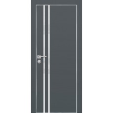 PX-11 PET графит матовый, 600*1900 белоснежный лакоб. врезка под петли AGB и замок , Al-кр. с 4-х с