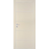 PX-12 PET бежевый матовый, 550*1900 врезка под петли AGB и замок  Al-кр. с 4-х ст