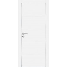 PX-12 PET белый матовый, 550*1900 врезка под петли AGB и замок  Al-кр. с 4-х ст