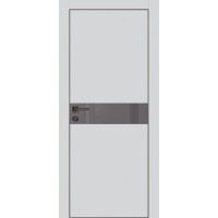 PX-13 PET агат матовый, 600*1900 серый лакоб. врезка под петли AGB и замок , черная кр. с 4-х ст.