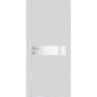 PX-13 PET агат матовый, 900*2000 белоснежный лакоб. врезка под петли AGB и замок , Al-кр. с 4-х ст.