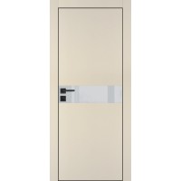 PX-13 PET бежевый матовый, 550*1900 лунный лакоб. врезка под петли AGB и замок , черная кр. с 4-х с