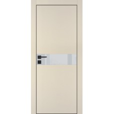 PX-13 PET бежевый матовый, 550*1900 лунный лакоб. врезка под петли AGB и замок , черная кр. с 4-х с