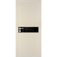 PX-13 PET бежевый матовый, 700*2000 черный лакоб. врезка под петли AGB и замок , Al-кр. с 4-х ст.