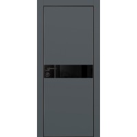 PX-13 PET графит матовый, 700*2000 черный лакоб. врезка под петли AGB и замок , черная кр. с 4-х ст