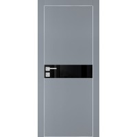 PX-13 PET серый матовый, 600*1900 черный лакоб. врезка под петли AGB и замок , Al-кр. с 4-х ст.