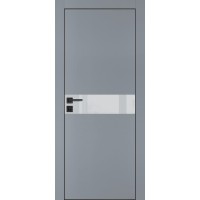 PX-13 PET серый матовый, 600*2000 лунный лакоб. врезка под петли AGB и замок , черная кр. с 4-х ст.