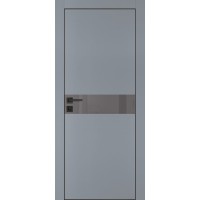 PX-13 PET серый матовый, 800*2000 серый лакоб. врезка под петли AGB и замок , черная кр. с 4-х ст.
