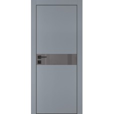 PX-13 PET серый матовый, 800*2000 серый лакоб. врезка под петли AGB и замок , черная кр. с 4-х ст.