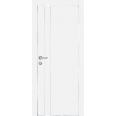 PX-14 PET белый матовый, 550*1900 молдинг врезка под петли AGB и замок  Al-кр. с 4-х ст