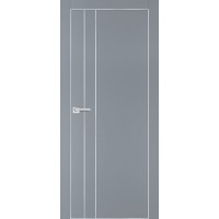 PX-14 PET серый матовый, 700*2000 молдинг врезка под петли AGB и замок  Al-кр. с 4-х ст