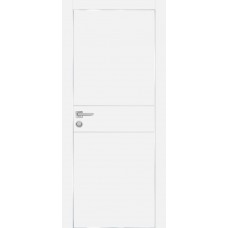 PX-15 PET белый матовый, 700*2000 молдинг врезка под петли AGB и замок  Al-кр. с 4-х ст