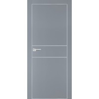PX-15 PET серый матовый, 700*2000 молдинг врезка под петли AGB и замок  Al-кр. с 4-х ст