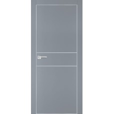 PX-15 PET серый матовый, 900*2000 молдинг врезка под петли AGB и замок  Al-кр. с 4-х ст