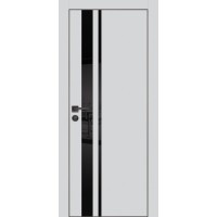 PX-16 PET агат матовый, 550*1900 серый лакоб. врезка под петли AGB и замок  черн.кр. с 4-х ст