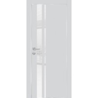 PX-16 PET агат матовый, 700*2000 белоснежный лакоб. врезка под петли AGB и замок  Al-кр. с 4-х ст