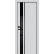 PX-16 PET агат матовый, 700*2000 черный лакоб. врезка под петли AGB и замок  черн.кр. с 4-х ст