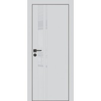 PX-16 PET агат матовый, 800*2000 лунный лакоб. врезка под петли AGB и замок  черн.кр. с 4-х ст