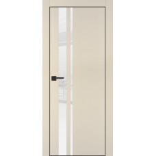 PX-16 PET бежевый матовый, 550*1900 белоснежный лакоб. врезка под петли AGB и замок  черн.кр. с 4-х