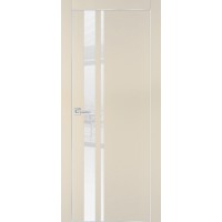 PX-16 PET бежевый матовый, 600*1900 белоснежный лакоб. врезка под петли AGB и замок  Al-кр. с 4-х с