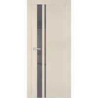 PX-16 PET бежевый матовый, 600*1900 серый лакоб. врезка под петли AGB и замок  Al-кр. с 4-х ст