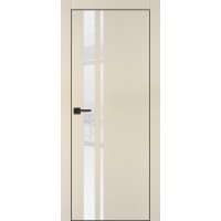 PX-16 PET бежевый матовый, 800*2000 белоснежный лакоб. врезка под петли AGB и замок  черн.кр. с 4-х