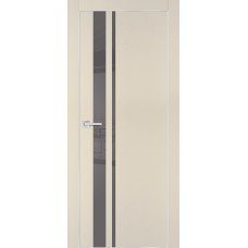 PX-16 PET бежевый матовый, 800*2000 серый лакоб. врезка под петли AGB и замок  Al-кр. с 4-х ст