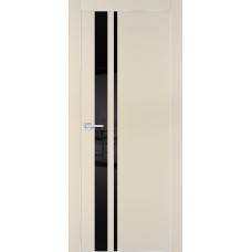 PX-16 PET бежевый матовый, 800*2000 черный лакоб. врезка под петли AGB и замок  Al-кр. с 4-х ст