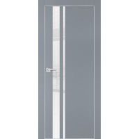 PX-16 PET серый матовый, 550*1900 белоснежный лакоб. врезка под петли AGB и замок  Al-кр. с 4-х ст