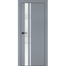 PX-16 PET серый матовый, 550*1900 белоснежный лакоб. врезка под петли AGB и замок  черн.кр. с 4-х с