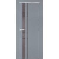 PX-16 PET серый матовый, 550*1900 серый лакоб. врезка под петли AGB и замок  Al-кр. с 4-х ст